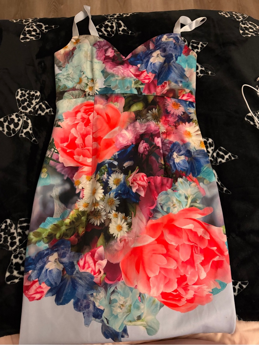 Ted Baker Strapless Floral Sheath Dress